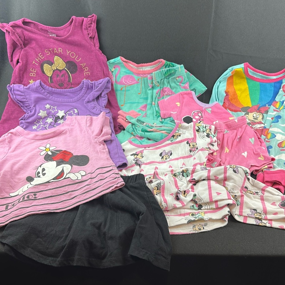 Disney Minnie Mouse Toddler Outfit and Pajama Collection 2/3T